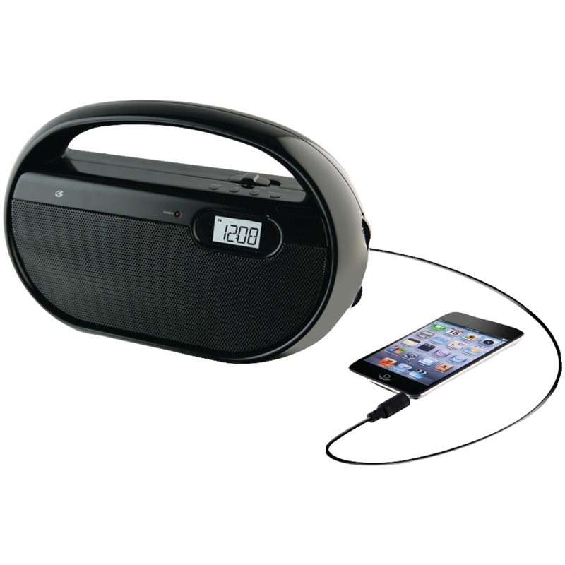 Horloge radio portative am/fm