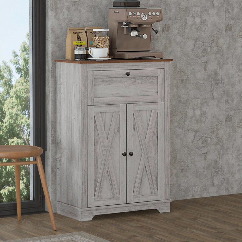 Buffet de 23,5 po Harveyville, Brun / Gris clair