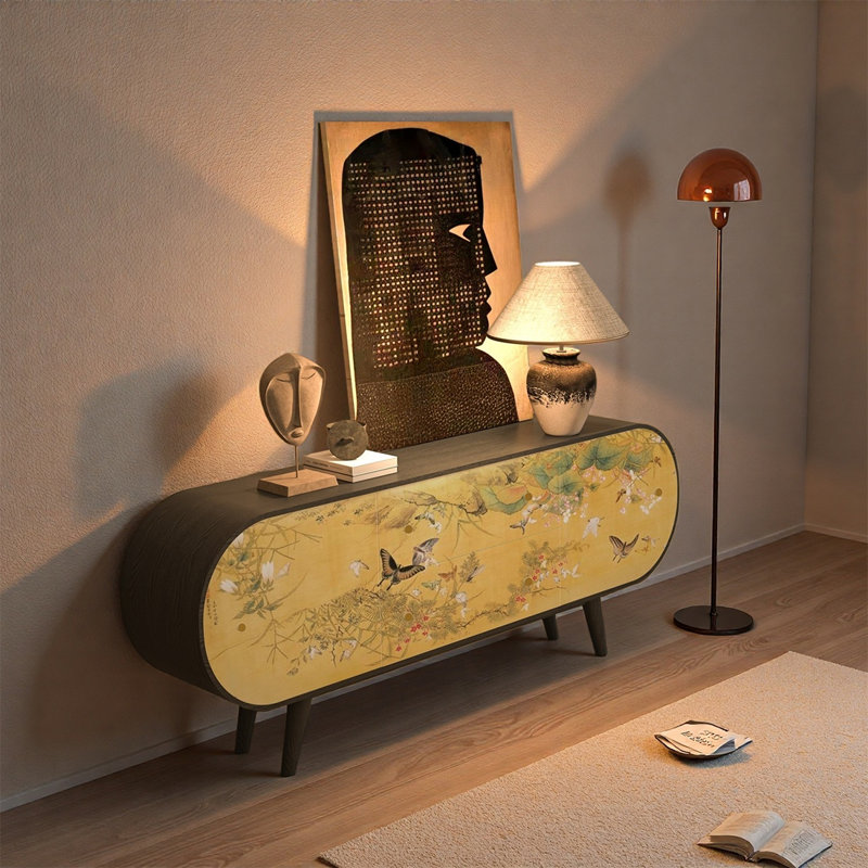 Buffet de rangement spacieux en pin