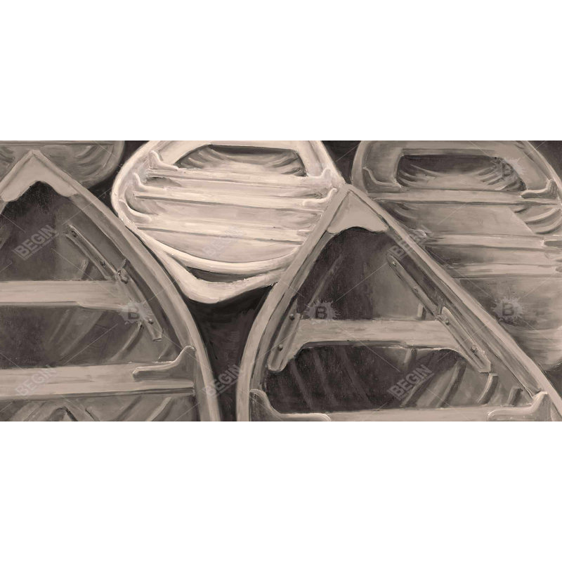 Sepia canoes - 15.75"x31.50" Desk mat