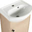 Petit meuble-lavabo autoportant de 18 pouces, petit meuble-lavabo avec lavabo, meuble-lavabo et lavabo