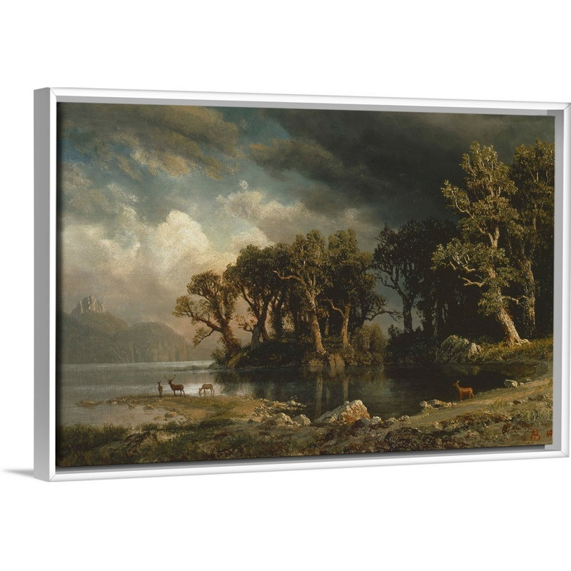 The Coming Storm, 1869 par Albert (1830-1902) Bierstadt-impression sur toile, H 22 po x l 32 po x P 1,75po