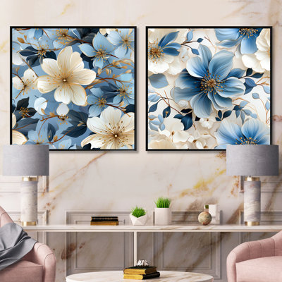 Englund - Floral Square Collage Set Of 2