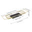 Support pour baignoire extensible robuste en métal et marbre vert, 26,77 po - 35,43 po-670406026