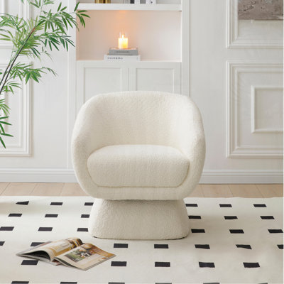 Chaise pivotante Boucle, structure en bois massif