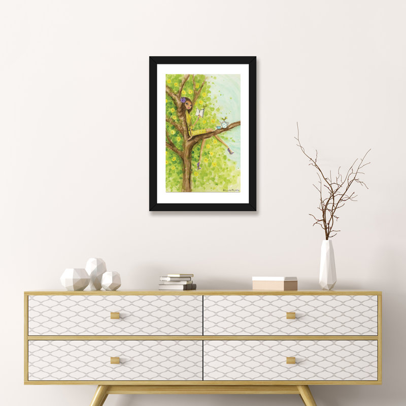 Springtime at Summerside #3 Art, 24" H x 16" W x 1" D, Black Framed Paper