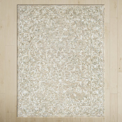 Cait Tan Hand-Tufted Floral Rug