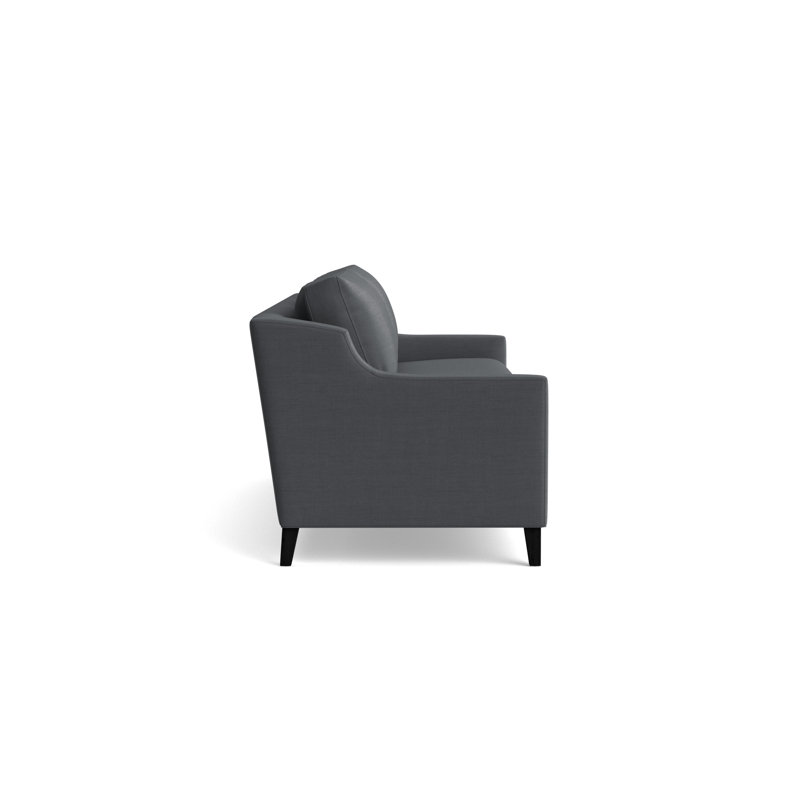 Gigi No Skirt 95 Sofa, Black, Performance Linen - Charcoal