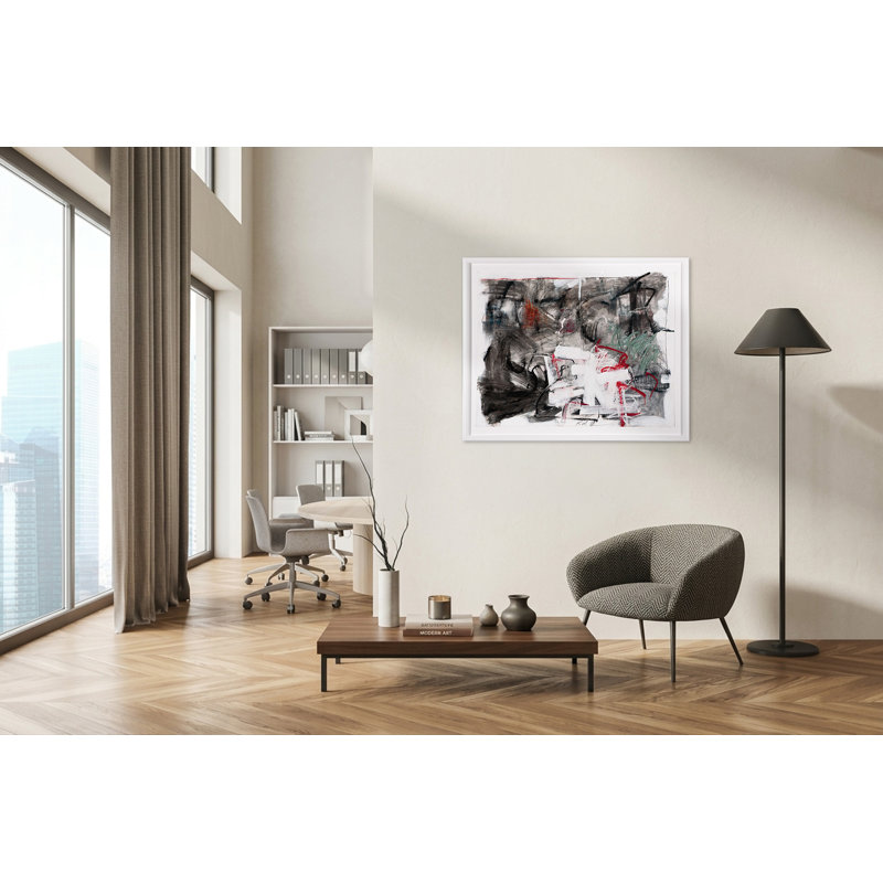 Red Spray Print by Robert Robinson