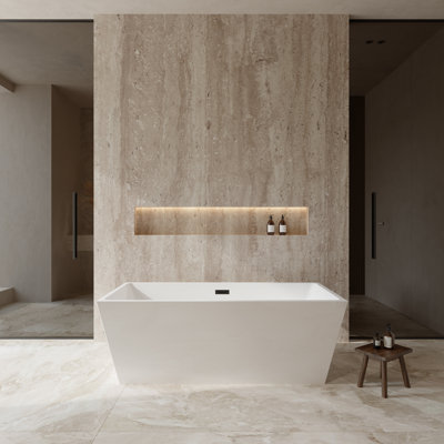 Sara 67'' x 32'' Soaking Acrylic Bathtub
