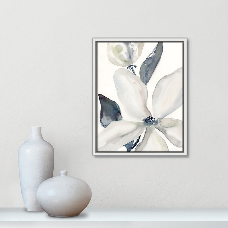 Reproduction de l'aube par Kristen Brockmon_1, H 15,5 po x l 12,5 po x P 2 po, Blanc