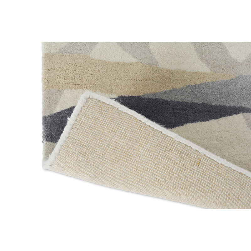 Diffinity Hand Woven Wool Abstract Area Rug, Rectangle 5'7" x 7'10"