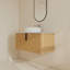 Ensemble de meuble-lavabo mural simple 36 po avec lavabo d'art, meuble-lavabo flottant avec 2 portes à fermeture douce-1792255782