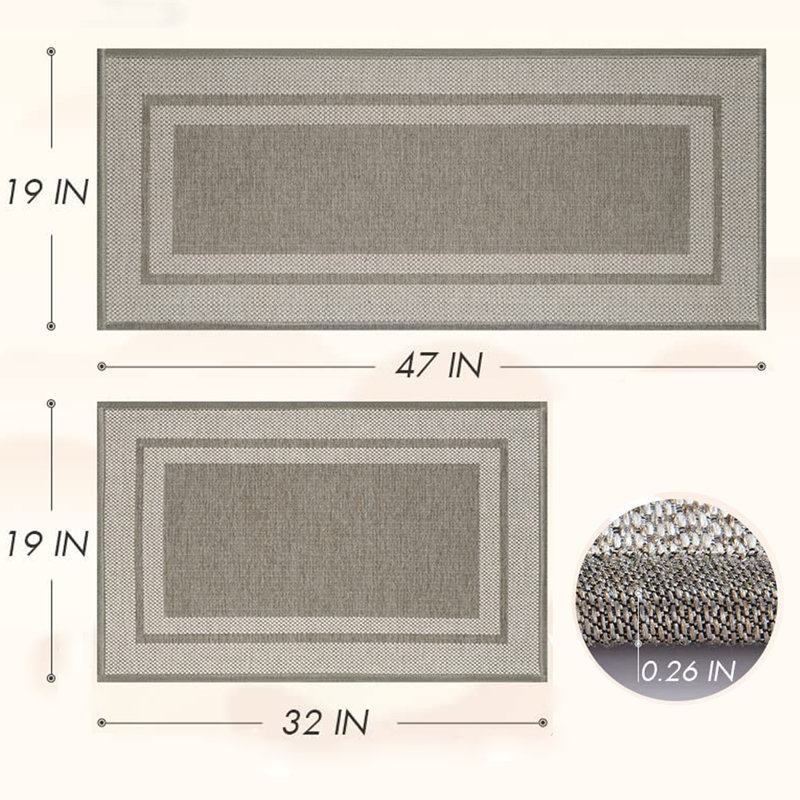 Tapis de cuisine, Beige
