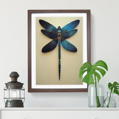 Distinguished Dragonfly - Single Picture Frame Print