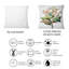 Square, Vintage American Flowers II - Coussin décoratif à imprimé traditionnel-60159428