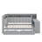Daybed With Storage Shelves,Drawers,Charging Station,LED Light,Desk And Upholstered Headboard And Backrest-1930728596