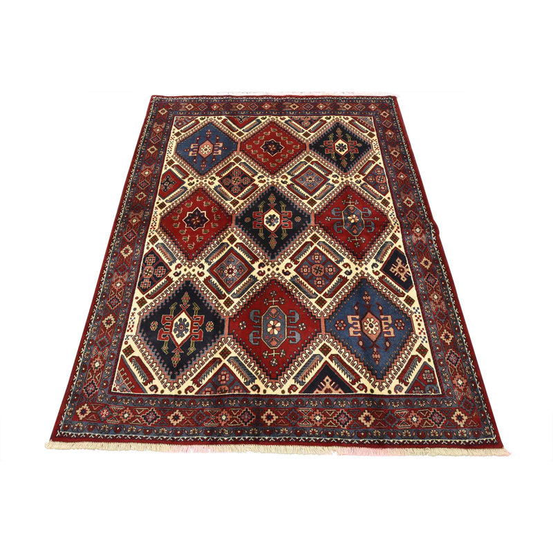 Diarmid One-of-a-Kind 5'1'' X 6'7'' 1990s Wool Area Rug White