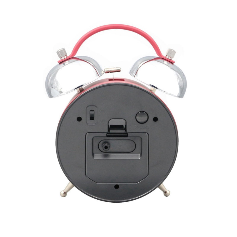 QHK051RLH Alarm Clock, Red, White