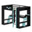 Modern Loft Bed with Integrated Power Hub, Multi-Port Charging, and Customizable Ambient Lighting-378878209