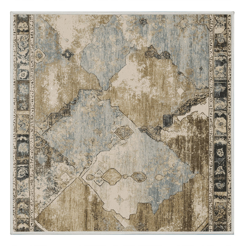 Woven Heirloom Rug, Square 6'