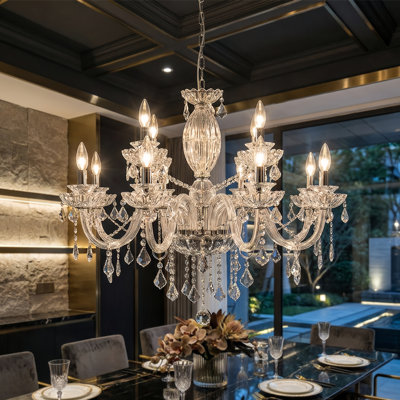 Mondeja 12-Light Crystal Chandelier