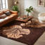 Tapis brun clair et rose en laine touffeté à la main Billerica-19939842