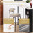 Modern Curved Back Upholstered Counter Stool-266403269