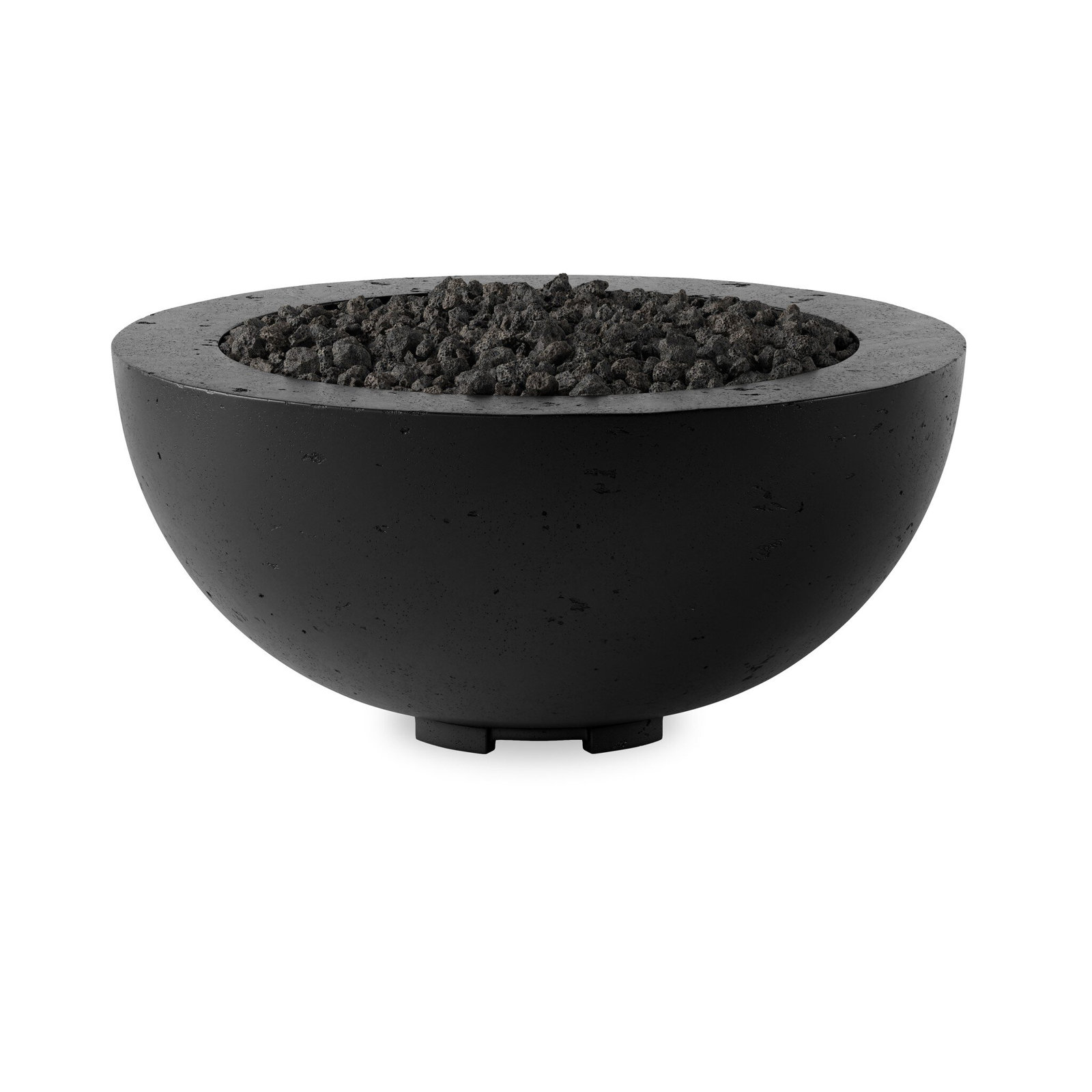 Round Fire Pit Table, Propane, Black