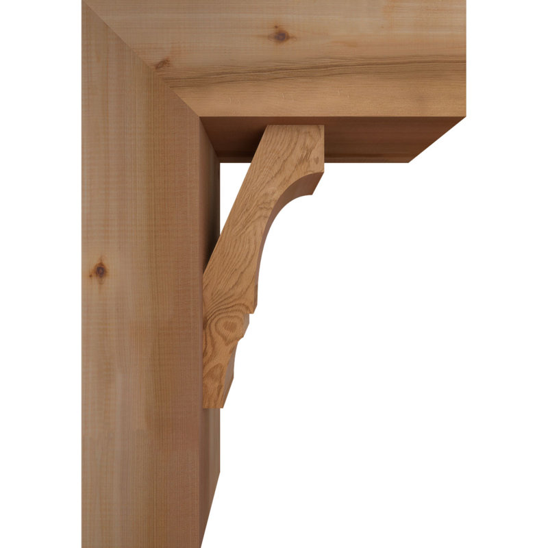 Support de bloc Balboa avec entretoise décalée, 26 x 18, Cèdre rouge occidental de l 7 1/2 po (lisse)