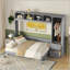 Lit escamotable Murphy avec placard et tiroirs-1110131403