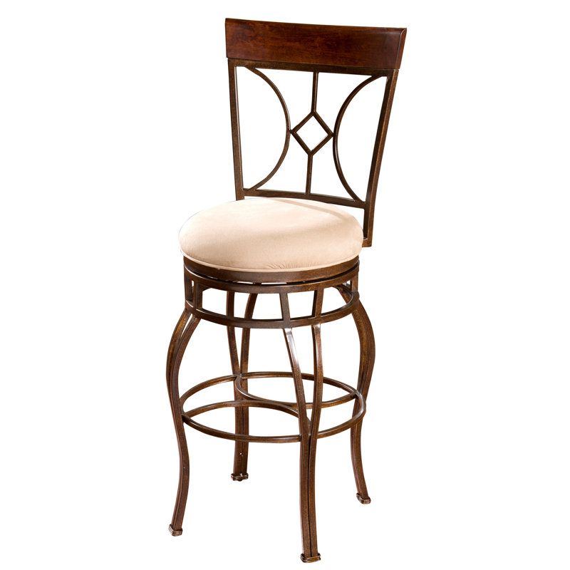 Tabouret de bar Dombroski, Ocre