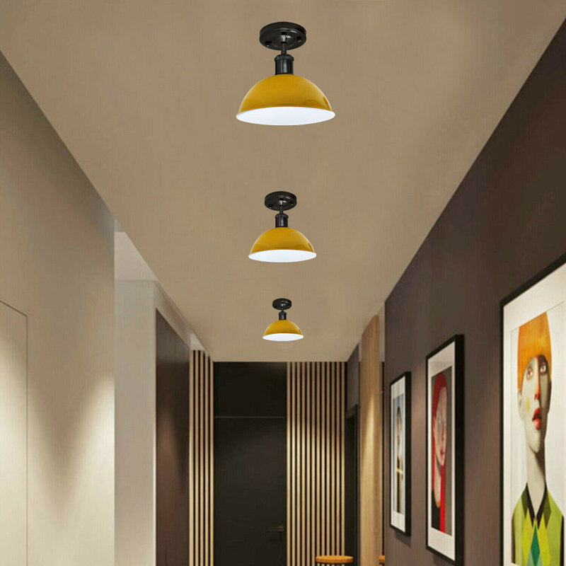 Butterfield Semi Flush Mount, Yellow