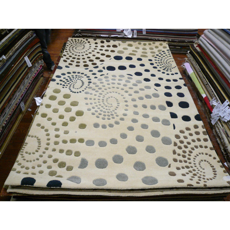 Jorie Hand Tufted Wool Abstract Rug, Rectangle 7'6" x 9'6"