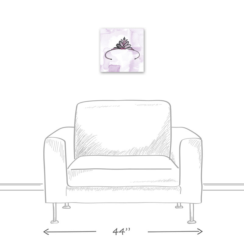 Crown Purple Print On Canvas; 092FCDA17C7B4FCA98B710659399F282 Square, 12" H x 12" W x 1.25" D