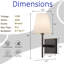 Applique murale à abat-jour en tissu 1 lumière de 13 po de hauteur Classic Bronze Mondern
