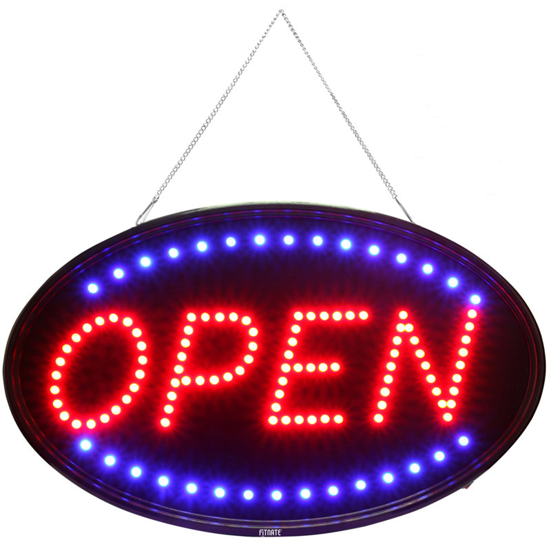 Large Business Open Sign 23 X 14 Inch