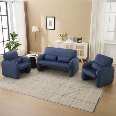 3 - Piece Corduroy Living Room Set