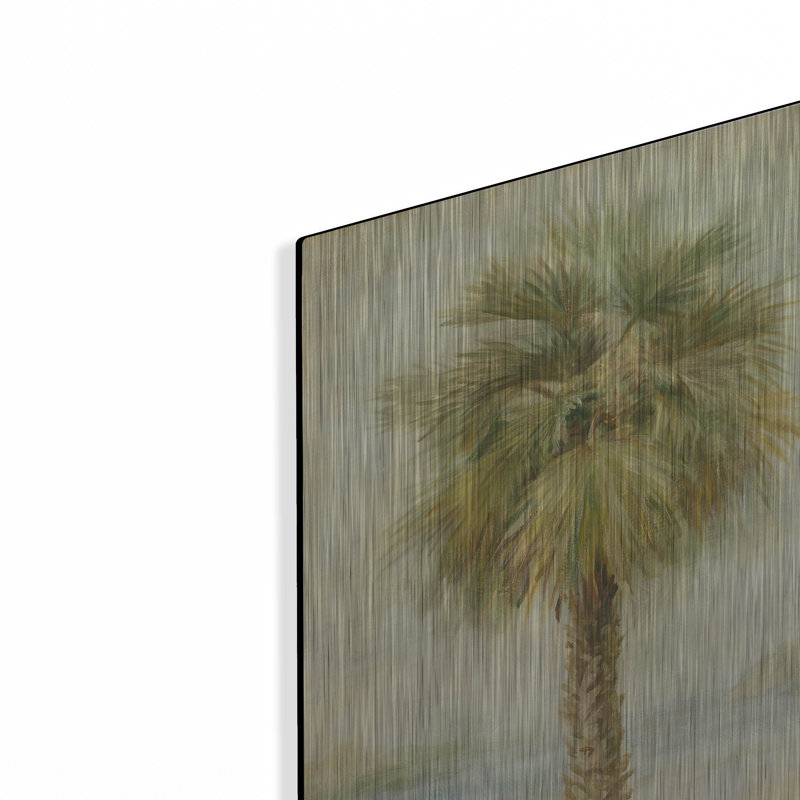 «Mirage Palm 1» par Danhui Nai, art mural en métal, H 16 po x l 12 po