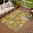 Machine Washable Indoor/Outdoor Emelia ACN2294 Floral Rug-715164279