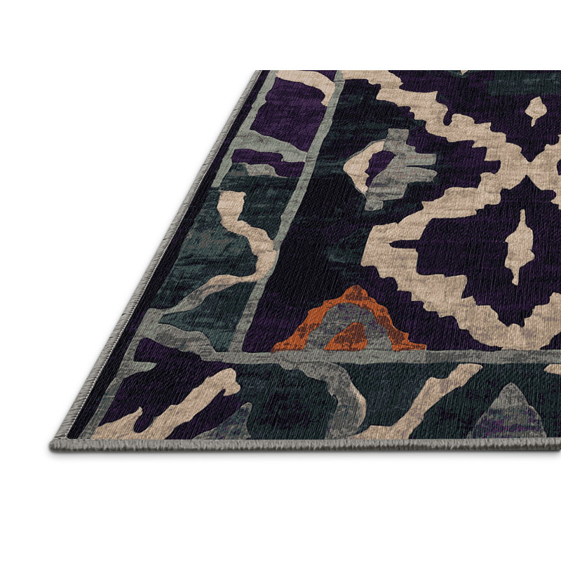 Tapis mauve lavable à la machine, Rectangle 2 pi x 3 pi