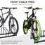 Support de rangement au sol pour 4 vélos Marysville, noir