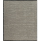 Textures Hand Knotted Wool Area Rug in Gray