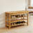 3-Tier Wooden Shoe Rack Bench With Storage – Mid-Century Modern Compact Design, 550 Lbs Capacity-538400926