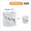 Table cylindrique polyvalente avec motif élégant pour de multiples utilisations intérieures et une durabilité accrue