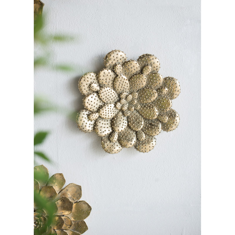 D10x1.6" Succulent Wall Plaque