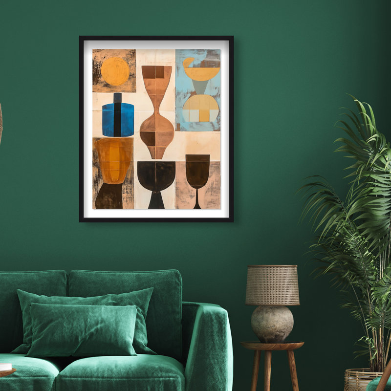 Translucent Tales II Shadowbox Abstract Print by Oliver Gal, Black Frame, 16 x 20, 37.5"H x 31.5"W, Black Frame