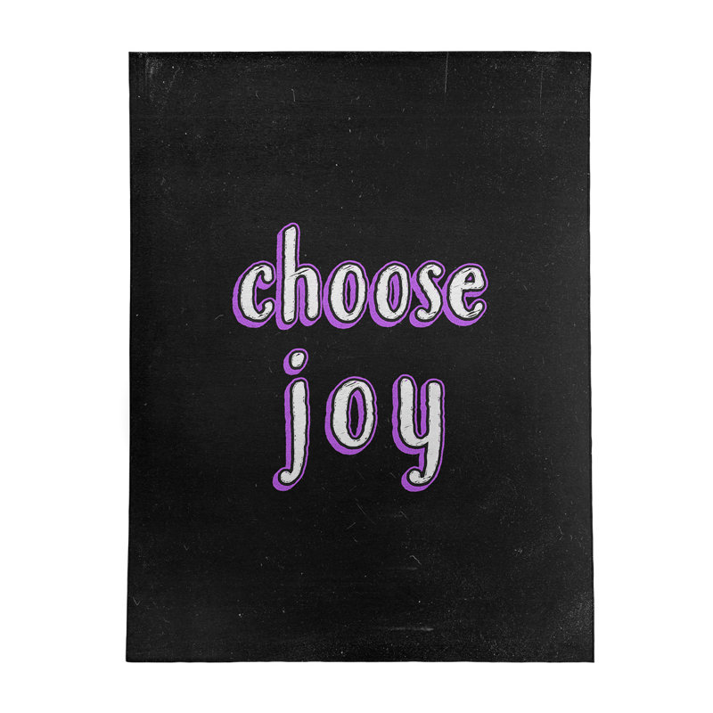 Quotes Chenille Indoor Rug, Rectangle 5' x 7'