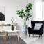 Arbre artificiel en pot moderne Ficus Lyrata-97704304