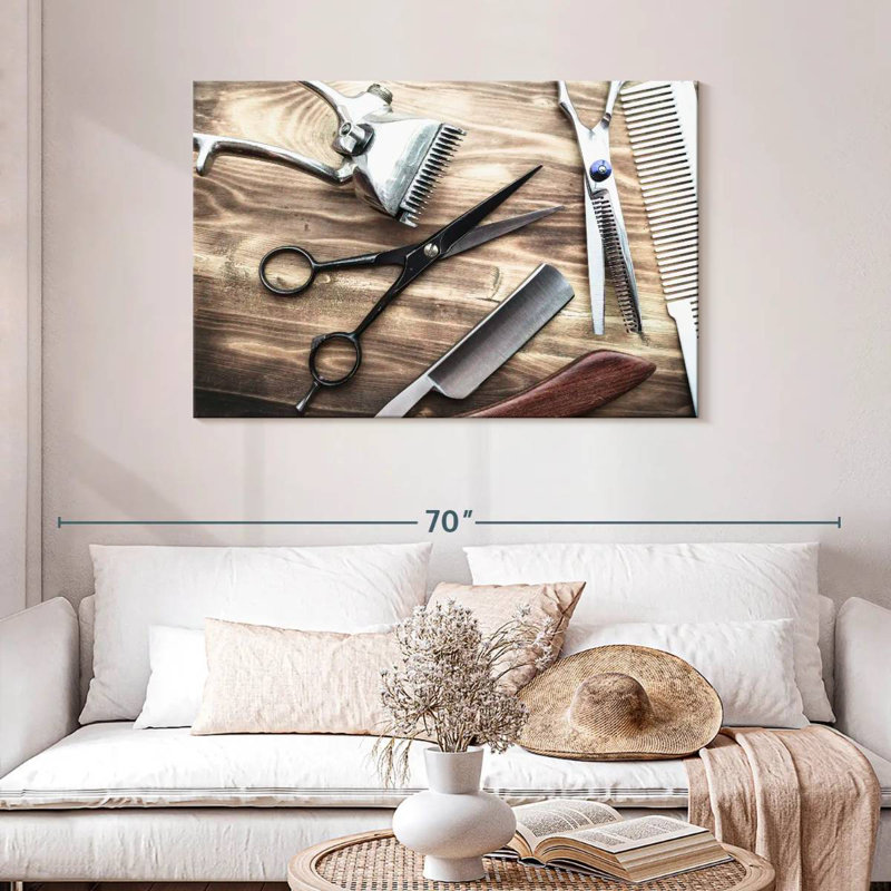Shuttleworth Barber Accessories, 30" H x 45" W